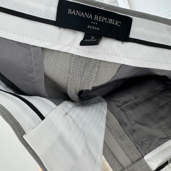 Banana Republic Sloan Slim Fit Pants Gray Size 2 - Picture 9 of 9